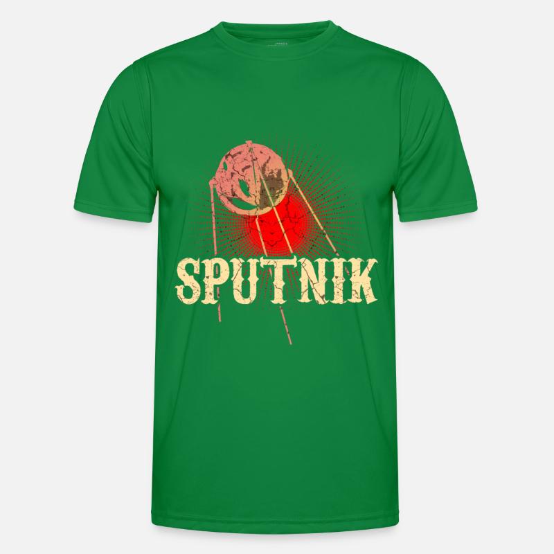 Sputnik Satellit Männer Funktions-T-Shirt