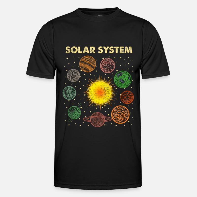 Solar system - Men's Functional T-Shirt - black