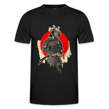 Samurai - Männer Funktions-T-Shirt - Schwarz - Vorne - AI Model Male 178 dark (178cm)