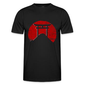 Japan - Männer Funktions-T-Shirt - Schwarz - Vorne - AI Model Male 178 dark (178cm)