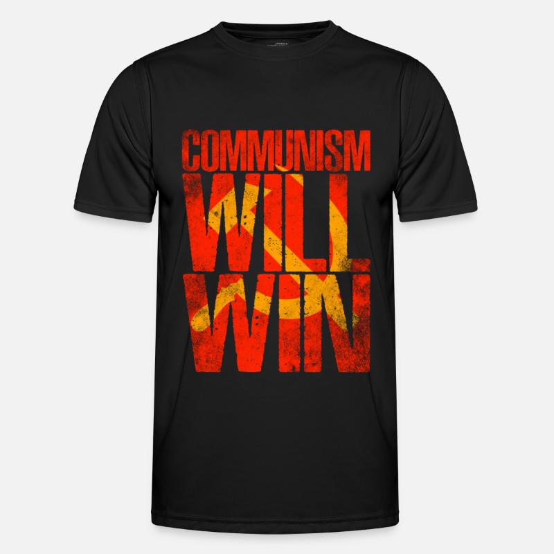 Communism will - Men's Functional T-Shirt - black
