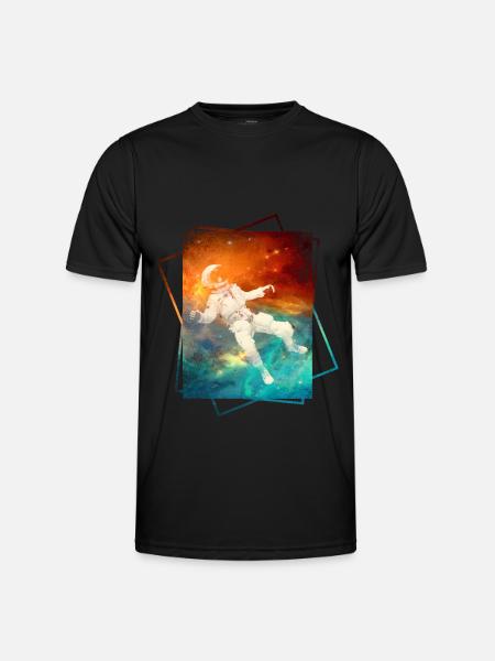 Astronaut in space - Men's Functional T-Shirt - black