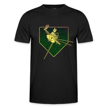 Vaisseau spatial Voyager - T-shirt sport Homme - noir - Devant - AI Model Male 178 dark (178cm)