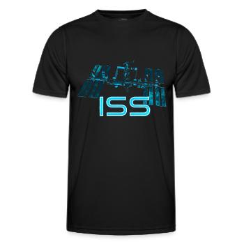 Internationale Raumstation ISS - Männer Funktions-T-Shirt - Schwarz - Vorne - AI Model Male 178 dark (178cm)