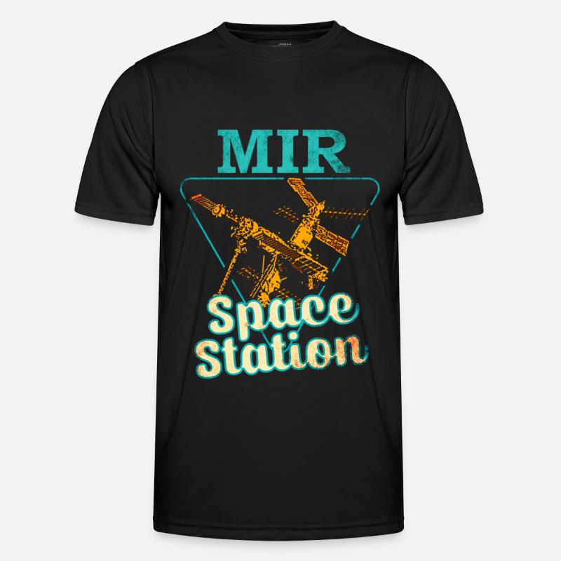 Mir Space Station Men's Functional T-Shirt