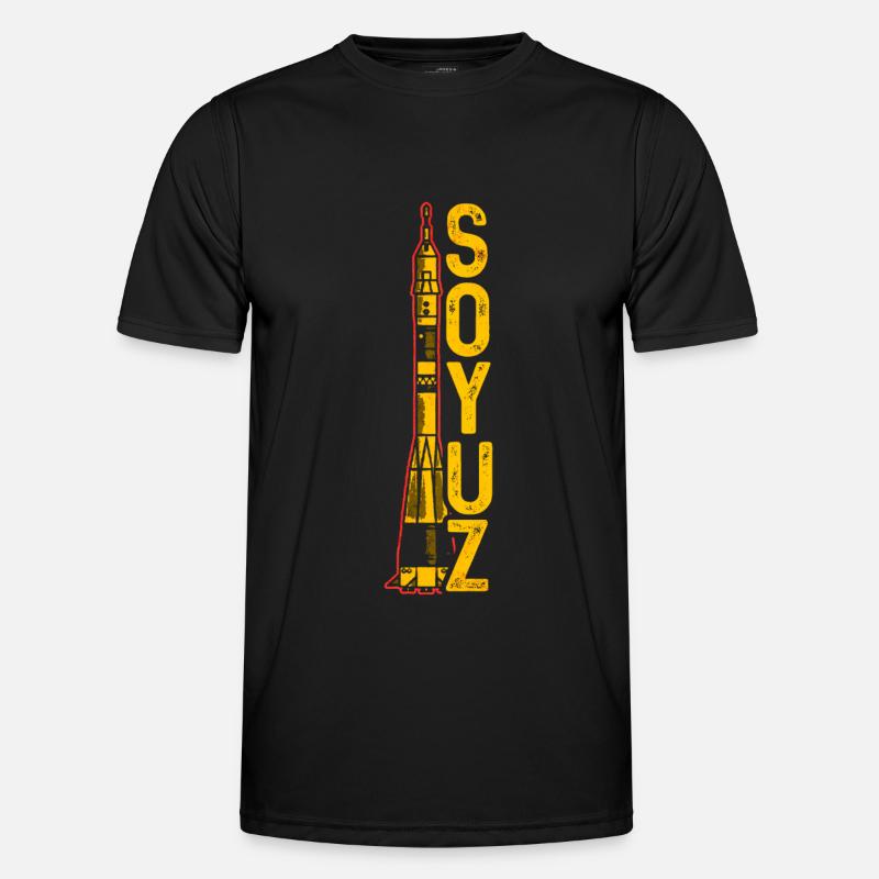 Soyuz Rocket Soviet Union - Men's Functional T-Shirt - black