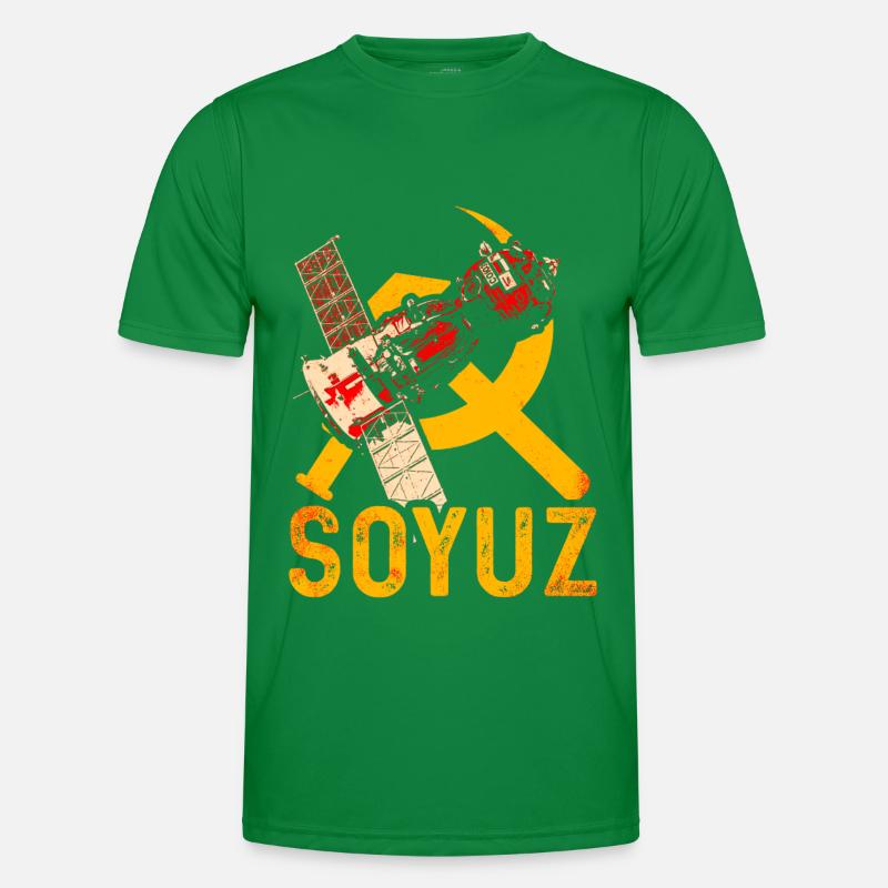 Soyuz spaceship Soviet Union Men's Functional T-Shirt