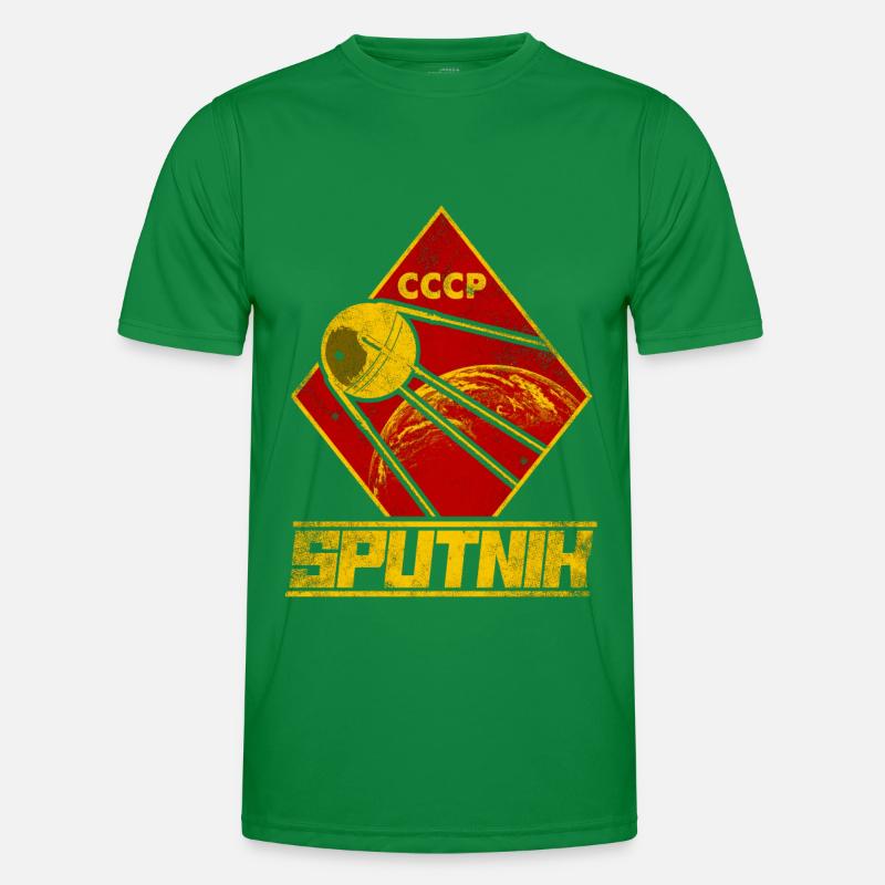 Spoutnik Satellite Union soviétique T-shirt sport Homme