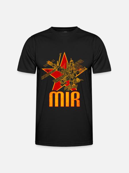 Mir Space Station - Men's Functional T-Shirt - black