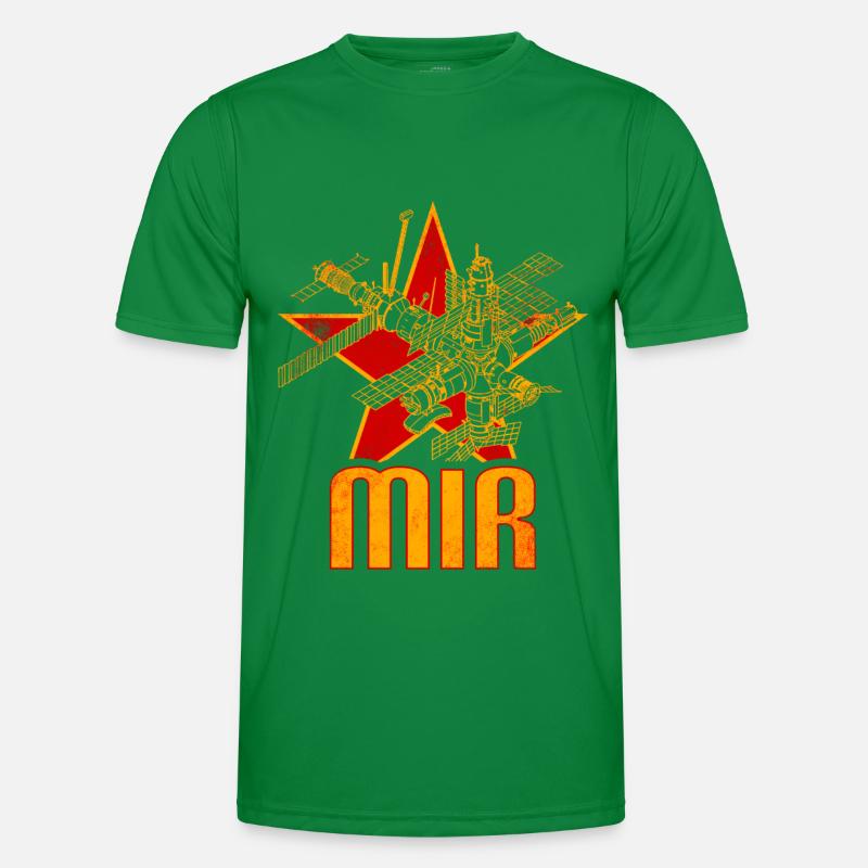 Mir Space Station Men's Functional T-Shirt