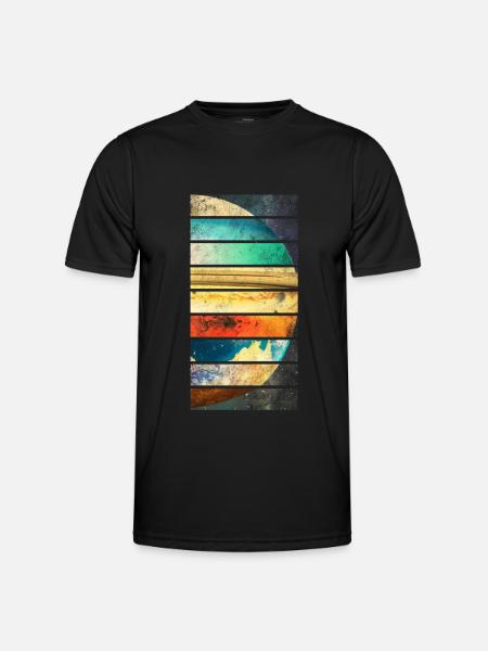 Planètes du système solaire - T-shirt sport Homme - noir