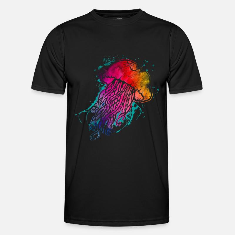 Colorful jellyfish Men's Functional T-Shirt