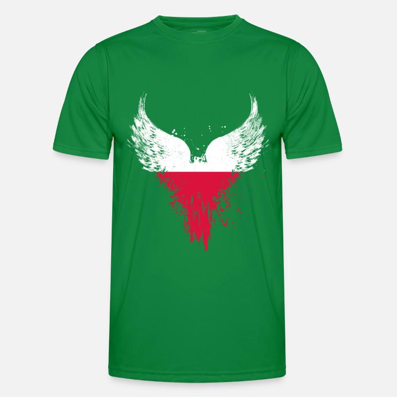Drapeau de l’aigle de Pologne T-shirt sport Homme