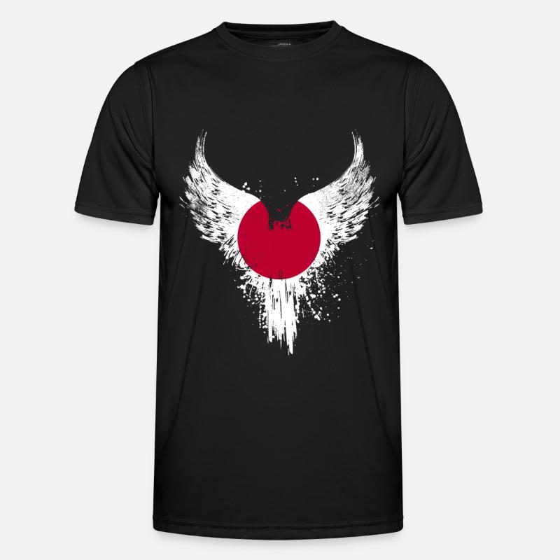 Japan Flag - Men's Functional T-Shirt - black