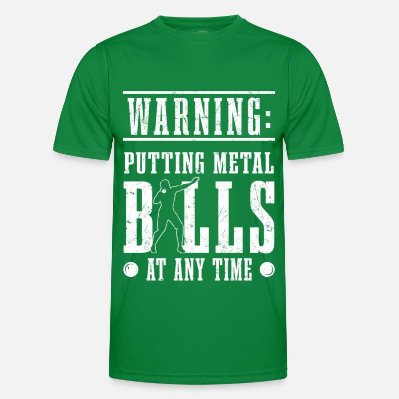 Kugelstoßen | Leichtathletik Kugelstoßer Geschenke Männer Funktions-T-Shirt