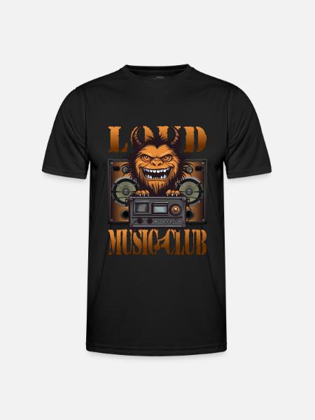 Loud Music Club - Men's Functional T-Shirt - black