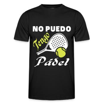 Ich kann keine Padel-Padel-Athleten haben - Männer Funktions-T-Shirt - Schwarz - Vorne - AI Model Male 178 dark (178cm)