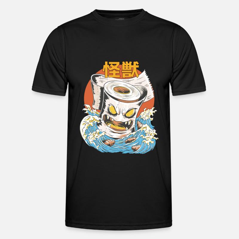 Papier toilette géant Sunset japonais T-shirt sport Homme