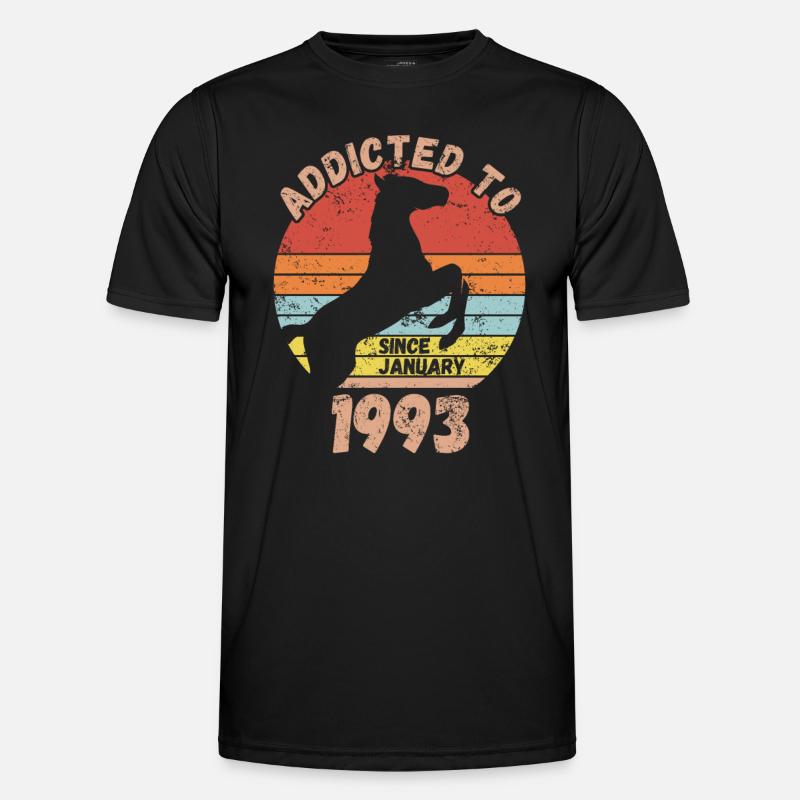 Anniversaire Équitation Janvier 1993 T-shirt sport Homme