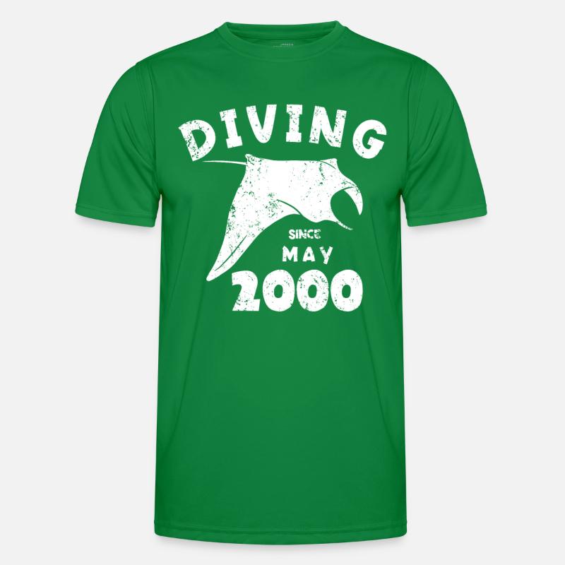 Taucher Geburtstag - Diving since May 2000 Männer Funktions-T-Shirt