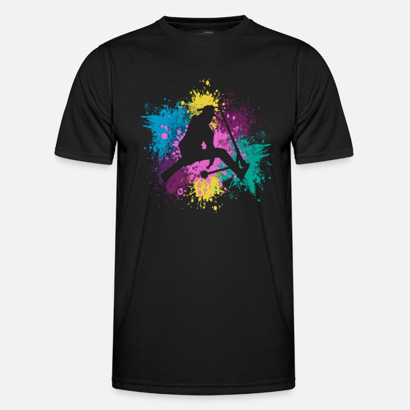 Stunt Scooter Jump Tretrollers Männer Funktions-T-Shirt