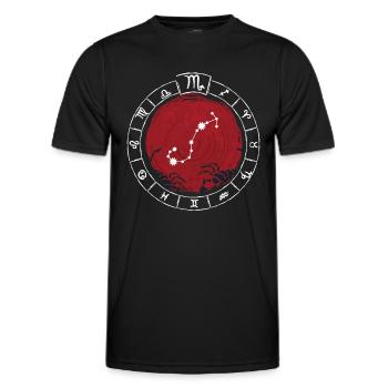 Zodiac sign Scorpio - Zodiac sign - Birth - Men's Functional T-Shirt - black - Front - AI Model Male 178 dark (178cm)