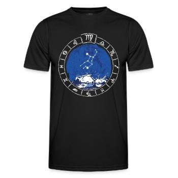 Zodiac sign Virgo - Zodiac sign - Birth - Men's Functional T-Shirt - black - Front - AI Model Male 178 dark (178cm)