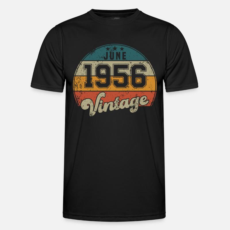 Vintage Geburtstag - Juni 1956 - Geschenkidee Männer Funktions-T-Shirt