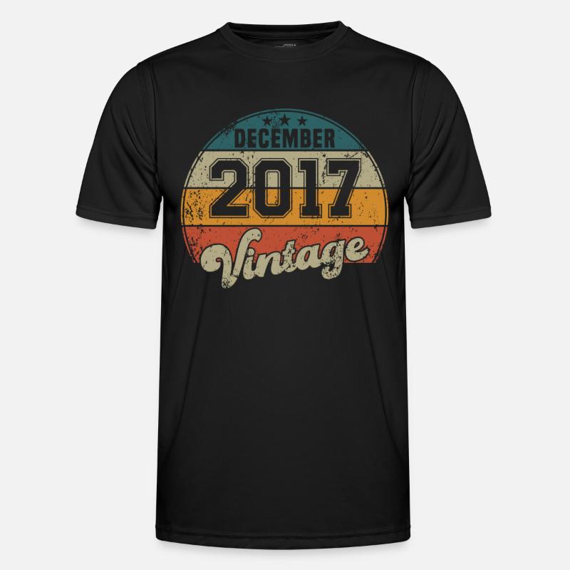 Vintage Geburtstag - Dezember 2017 - Geschenkidee Männer Funktions-T-Shirt