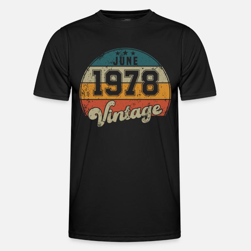 Vintage Geburtstag - Juni 1978 - Geschenkidee Männer Funktions-T-Shirt