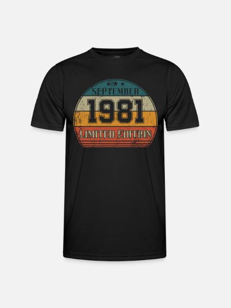 Birthday - Limited Edition September 1981 - Men's Functional T-Shirt - black