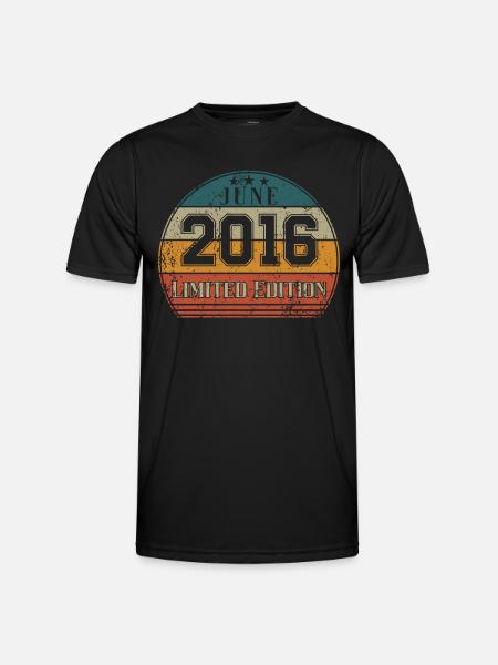 Geburtstag - Limited Edition Juni 2016 - Männer Funktions-T-Shirt - Schwarz