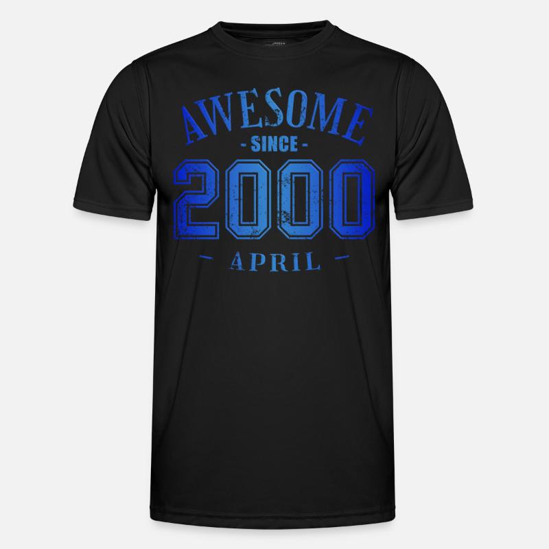 April 2000 - April Awesome Birthday - Men's Functional T-Shirt - black
