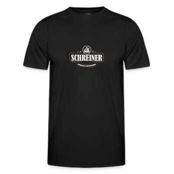 Schreiner/Tischler - Männer Funktions-T-Shirt - Schwarz - Vorne - AI Model Male 178 dark (178cm)