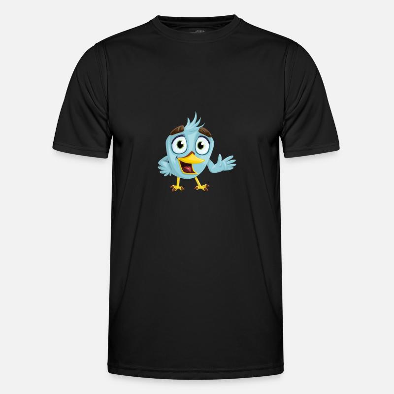 Lustiger blauer Vogel, Geschenkidee - Männer Funktions-T-Shirt - Schwarz