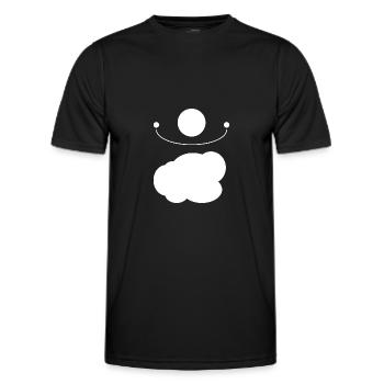 Les nuages - T-shirt sport Homme - noir - Devant - AI Model Male 178 dark (178cm)