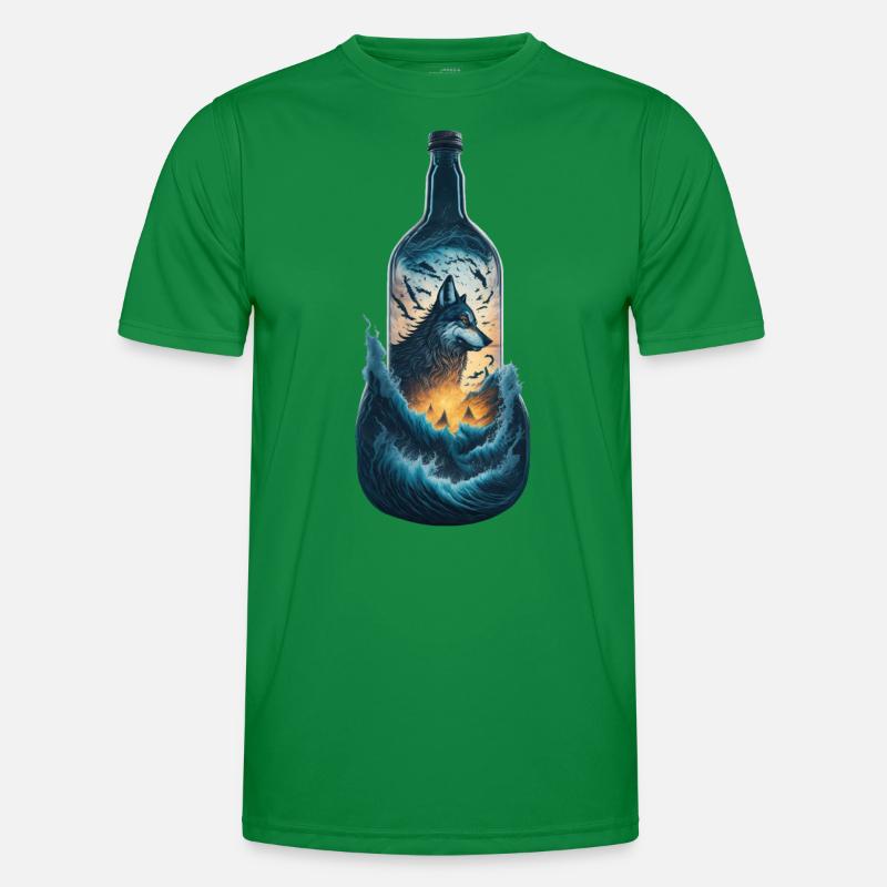 Wolf Männer Funktions-T-Shirt