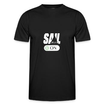 Segeln Boot Segler Segelsport - Männer Funktions-T-Shirt - Schwarz - Vorne - AI Model Male 178 dark (178cm)