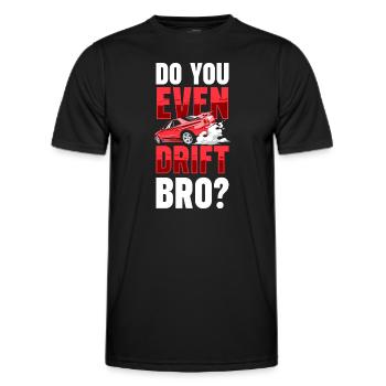 Drifting Donut Quer Schrauber - Männer Funktions-T-Shirt - Schwarz - Vorne - AI Model Male 178 dark (178cm)