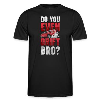 Drifting Vehicle - Men's Functional T-Shirt - black - Front - AI Model Male 178 dark (178cm)