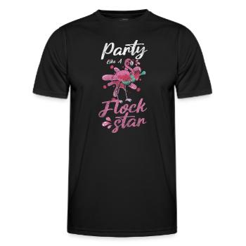 Poolparty Party Urlaub Partyzeit - Männer Funktions-T-Shirt - Schwarz - Vorne - AI Model Male 178 dark (178cm)