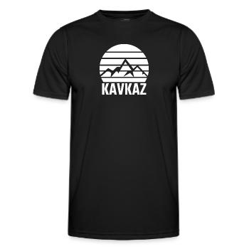 Kavkaz Caucase Tchétchénie Daghestan Idée cadeau - T-shirt sport Homme - noir - Devant - AI Model Male 178 dark (178cm)