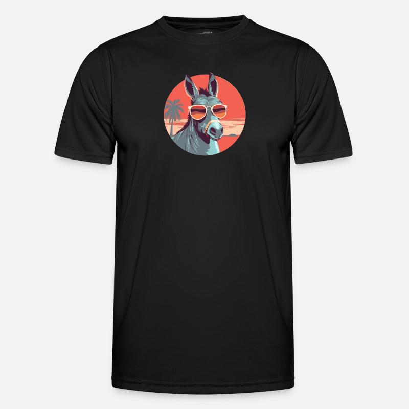 Âne, Lunettes de soleil, Mule, Mule, Steppe T-shirt sport Homme