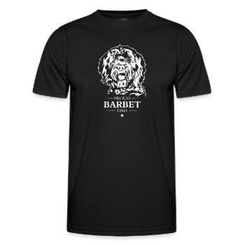 Barbet Dad Dog Dog Wilsigns - Men's Functional T-Shirt - black - Front - AI Model Male 178 dark (178cm)