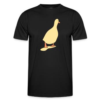 Duck bird 3 - Men's Functional T-Shirt - black - Front - AI Model Male 178 dark (178cm)