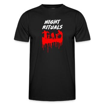 Night Rituals Halloween - Männer Funktions-T-Shirt - Schwarz - Vorne - AI Model Male 178 dark (178cm)