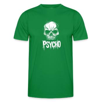 Psycho Skull - Men's Functional T-Shirt - kelly green - Front - AI Model Male 178 dark (178cm)