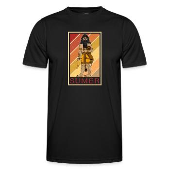Geschichte Iran Osten Lehrer Sumer Antike - Männer Funktions-T-Shirt - Schwarz - Vorne - AI Model Male 178 dark (178cm)