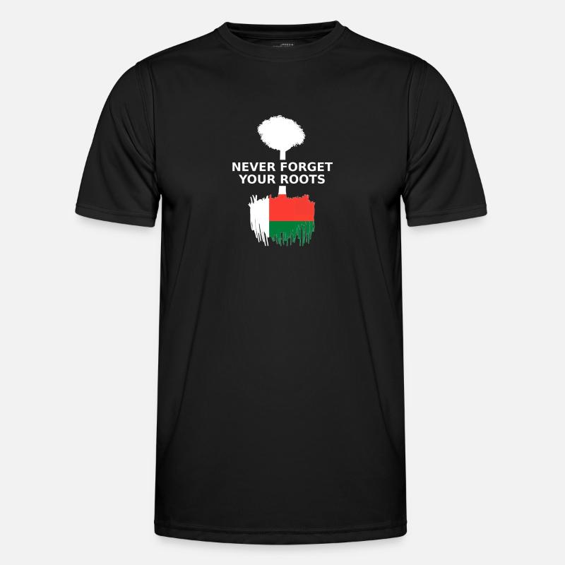 Madagascar Never Forget Your Roots - Men's Functional T-Shirt - black