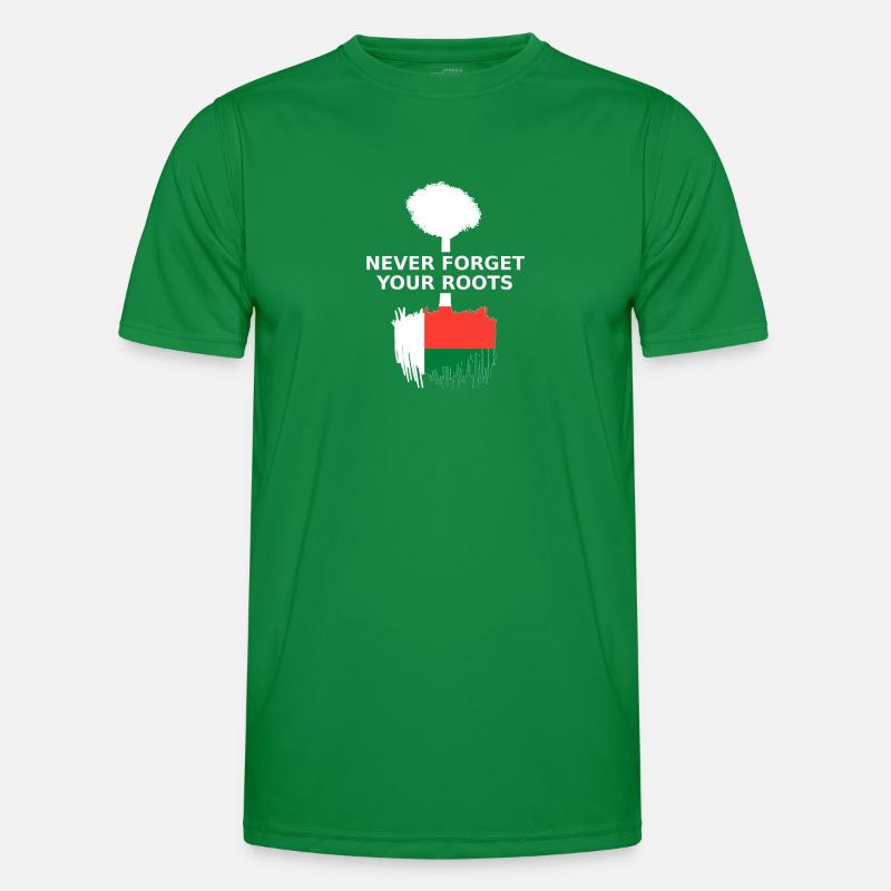 Madagaskar Never Forget Your Roots Männer Funktions-T-Shirt